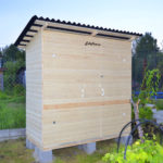 Деревянный Хозблок туалет с душем (Сарай Бытовка) 1х2 метра для дачи