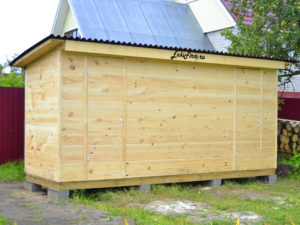 Деревянный Хозблок с летним душем Туалет 2х4 EnkiFirm